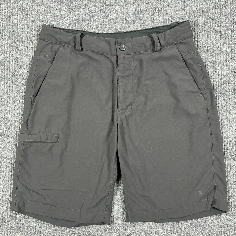 The North Face Shorts Mens 32 Gray Hiking Outdoor Trail Nylon Cargo Low Rise